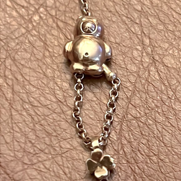BREV 10KT SOLID GOLD RARE ADJUSTABLE TEDDY BEAR 🧸 GIRLS BRACELET - Picture 6 of 14